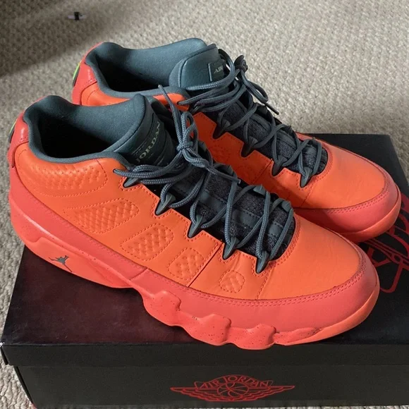 Jordan 9 sales bright mango